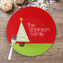 Modern Xmas Tree Christmas Plate