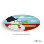Mr. Snowman Christmas Plate