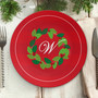 Elegant Wreath Christmas Plate