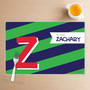 Brilliant Initial Green Kids Placemat