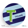 Brilliant Initial Blue Kids Placemat