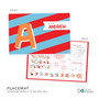 Brilliant Initial Red Kids Placemat