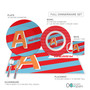 Brilliant Initial Red Kids Placemat