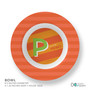 Brilliant Initial Orange Kids Placemat