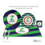 Fun Initials Green Kids Placemat