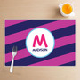 Fun Initials Magenta Kids Placemat