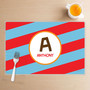 Fun Initials Red Kids Placemat