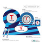 Fun Initials Blue Kids Placemat