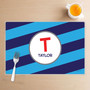Fun Initials Blue Kids Placemat