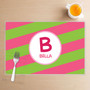 Fun Initials Pink Kids Placemat