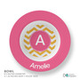 Chevron Mustard and Pink Kids Placemat
