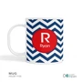 Chevron Navy and Red Kids Placemat