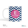 Chevron Blue and Pink Kids Placemat