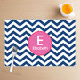 Chevron Blue and Pink Kids Placemat