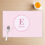A Shiny Pink Letter Kids Placemat