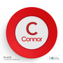 A Linen Red Letter Kids Placemat