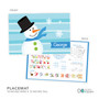 Blue Mr. Snowman Kids Placemat