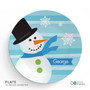 Blue Mr. Snowman Kids Placemat