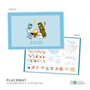 Nativity Set on Blue Kids Placemat