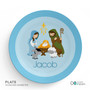 Nativity Set on Blue Kids Placemat