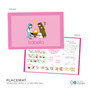 Nativity Set on Pink Kids Placemat