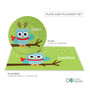 Xmas Baby Blue Owl Kids Placemat