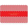Fancy Red Zig Zags Holiday Placemat