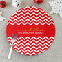 Fancy Red Zig Zags Holiday Placemat