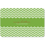 Fancy Green Zig Zags Holiday Placemat