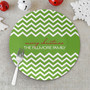 Fancy Green Zig Zags Holiday Placemat