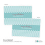 Fancy Blue Zig Zags Holiday Placemat