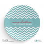 Fancy Blue Zig Zags Holiday Placemat