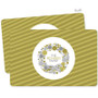 A Golden Xmas Wreath Holiday Placemat