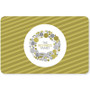 A Golden Xmas Wreath Holiday Placemat
