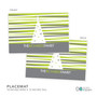 Modern Xmas Lines Holiday Placemat