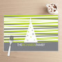 Modern Xmas Lines Holiday Placemat