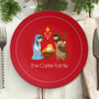 Sweet Red Nativity Holiday Placemat