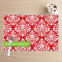 Red Damask Wonder Holiday Placemat