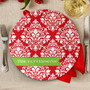 Red Damask Wonder Holiday Placemat