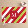 Bold Xmas Stripes Holiday Placemat