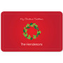 A Modern Wreath Holiday Placemat