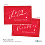 Merry Christmas Message Holiday Placemat