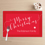 Merry Christmas Message Holiday Placemat