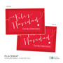 Mensaje de Feliz Navidad Holiday Placemat