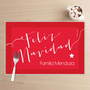 Mensaje de Feliz Navidad Holiday Placemat