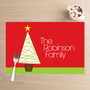 Modern Xmas Tree Holiday Placemat