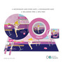 Cute Gymnast Girl Kids Placemat