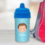 Just Like Me Light Blue Custom Sippy Cups
