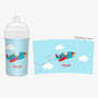 Plane Personalized Sippy Cups for Toddlers