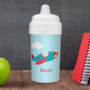 Plane Personalized Sippy Cups for Toddlers